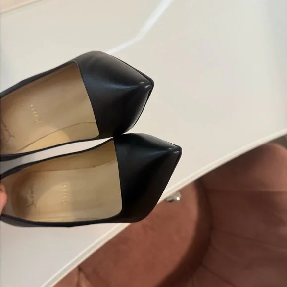 Christian Louboutin Pigalle Follies 100 black nappa leather EU 38.5 - Picture 4 of 11